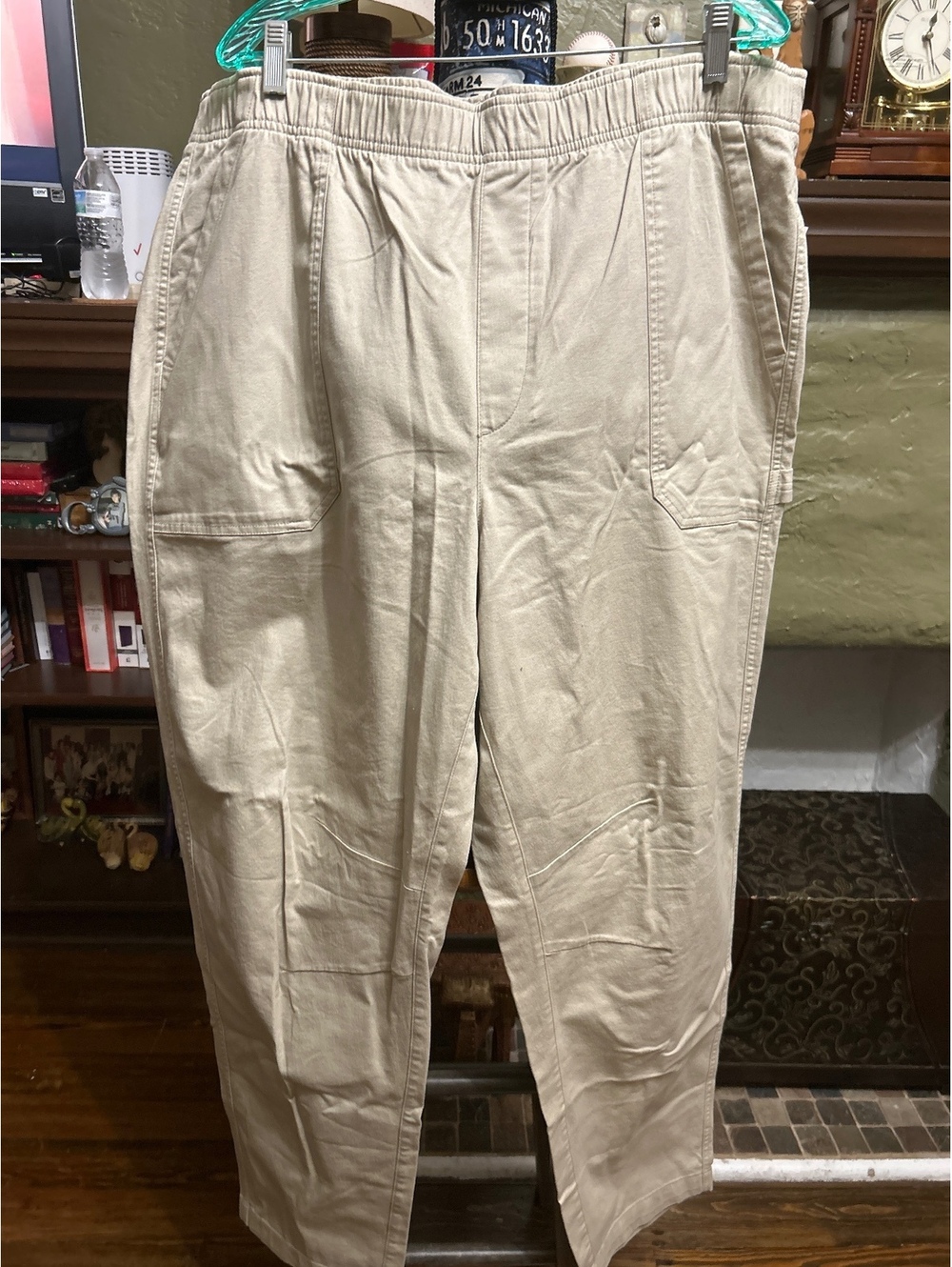 Old Navy Beige Elastic Waist Casual Pants Size XL